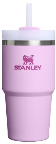 STANLEY Quencher H2.0 Flow State Tumbler, 20 oz, Soft Orchid | Handle and Straw | 3-Position Lid | Cup Holder Compatible for Travel | Insulated Stainless Steel Cup | BPA-Free