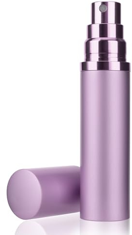 Lammcou Vaporizador de Perfume 10ml, Mini Recargable (Purple) | Botella de Vidrio Elegante con Pulverizador de Aluminio, Antifugas para Bolso, Uso Diario, Viajes, Citas Perfume Atomiser