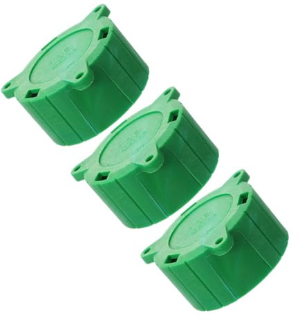 BIUDECO Cache-Attelage 13 Broches Vert Lot de 3, Bouchons Plastique Robuste, Protection Eau pour Prise de Remorque, Convient aux Voitures et Camions
