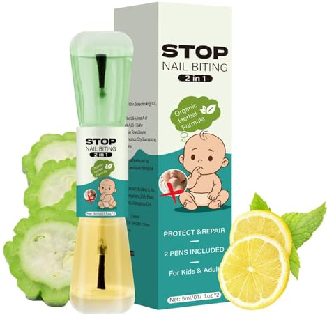 Loción Reparadora De Solución De Uñas Antimorder Para Niños, 5 Ml, Corrector De Malos Hábitos Y Restaurador De Cutículas Invisible Y Durante Todo El Día | Tratamiento Disuasorio Amargo De Plant