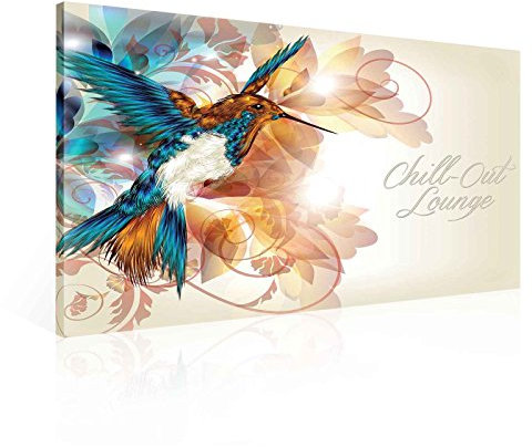 Vogel Eisvogel Türkis Leinwand Bilder (PP255O1FW) - Wallsticker Warehouse - Size O1 - 100cm x 75cm - 230g/m2 Canvas - 1 Piece