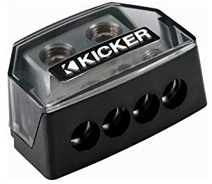 Kicker 46DB4 Car Audio Power or Ground Amp Wire 4-Way Distribution Block DB4