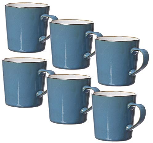 Ritzenhoff & Breker Lot de 6 tasses à café Visby 400 ml Bleu