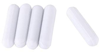5 stücke Typ C Weiße Farbe PTFE Rührstab Laborrührer Floh Labor für Magnetrührer(C7*30mm)