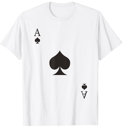 Pik Ass Kostüm Spielkarte Kartenspiel Poker Skat Karneval T-Shirt