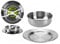 Summit Lot de 2 assiettes et bols en acier inoxydable pour camping, randonnée, cuisine