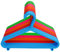 KAPCO Kids Hangers (50 Pack, Multicolour) Durable Strong Non-Slip Plastic Hangers with Coat Trouser Bar & Hooks for Wardrobe Storage, Baby Nursery, Children Clothes Organiser, Space Saving Solution