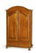 Mar.c.a. Design, Armario Ropero Grande, Armario Dormitorio de Madera, Nogal - Armario con Barra Armario, Puertas y 2 Cajones - Mueble Dormitorio 125x61x200H cm, Modelo Sombrero Redondo - Made in Italy