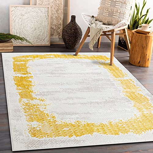 rugsx Teppich CORE Rahmen, schattiert, Elfenbein/Gold 180x270 cm