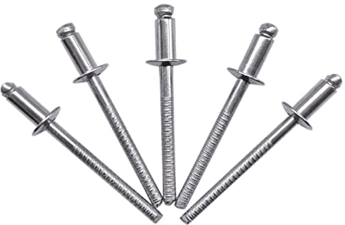(100 Stück) Edelstahl Blindnieten 4,0 x 6 mm Kuppelkopf Pop Nieten DIN 7337 A2 Niete Nutdorn (100, 4,0 x 6 mm)