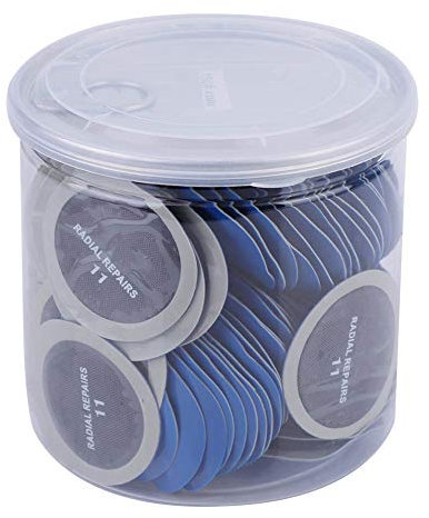 FTVOGUE Reifenreparatur Flicken, 120 STÜCKE 43mm Auto Runde Naturkautschuk Reifen Reifenpannen Reparatur Kalt Flicken Tubeless Flicken Auto Fahrrad Reifen Flicken Reifen Reparatur Flicken