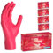 ARNOMED Einweghandschuhe Rot 100 Stück/Box, Einmalhandschuhe S, Nitrilhandschuhe, Handschuhe Einweg puderfrei, latexfreie Gummihandschuhe, Einweghandschuhe in XS, S, M, L & XL verfügbar