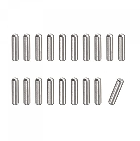 sourcing map 100Stk Spannstift 304 Edelstahl Rund Flach Holz Stützregale Befestigung 1.5x8mm