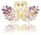Broche de ruban floral, broche de Cristal Vintage élégant et unique, broche de strass de mode, badge, accessoire cadeau de bijoux, bouton de strass