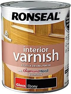 RONSEAL Interior Varnish Ebony Gloss 750ML