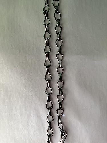 LYMMIYTC 2 PCS Aluminum Chain Door Curtain Replacement Chain - Durable DIY Material to Easily Repair Your Door Curtain (Grey, 200CM)