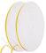 Flintronic Cinta Selladora Espuma, 1 Rollos 20M Burletes Puertas Tira de Sellado, 6mmx3mm, Espuma Burlete Adhesivo de Alta Densidad, para Anti Frío, Aislante, Ruido y Colisión(Blanco)