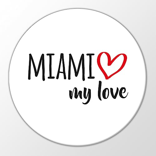Huuraa Magnet Miami My Love Geschenk Kühlschrankmagnet 59mm Flaschenöffner Miami Geschenkidee