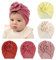 Maeau 5 Stück Turban Hüte Baby Mädchen Jungen 0-6 6-12 Monate Turban Mütze mit Schleifen Neugeborene Beige Beanie Hut Kleinkind Rot Turban Knoten Rosa Babymütze Unisex Printemps Automne Stretch Gelb