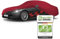 WALSER Premium Abdeckung Auto Indoor Stretch Plus Qualitätssieger Sehr Gut* Autoabdeckung Winter Autogarage Abdeckung Autoplane Winter Autogarage Abdeckung Winter Auto Abdeckplane Größe 2 rot