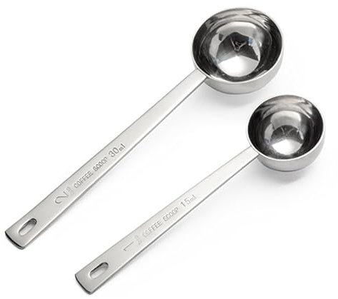 IZELOKAY 15 ml + 30 ml Kaffeelöffel, 304 Edelstahl Esslöffel
