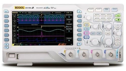 RIGOL DS1054Z Osciloscopio digital 4 canales 50MHz ancho de banda 1GS/s 7 WVGA 12Mpts 30.000wfm