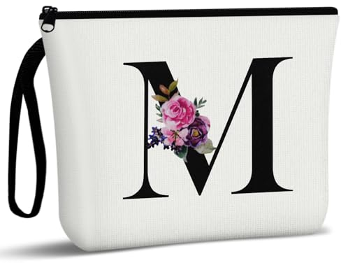 Aucuu Kosmetiktasche Damen Leinwand, Multifunktionaler Make-up-Tasche, Schminktasche, Travel Cosmetic Organizer, Groß Kapazität