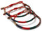 LUCKY BUDDHIST - 3 bracelets porte-bonheur tibétains + cadeau bouddhiste ! - Fait main. Ajustable à votre poignet. Pour hommes et femmes. Bracelets d'amitié en tissu tressé