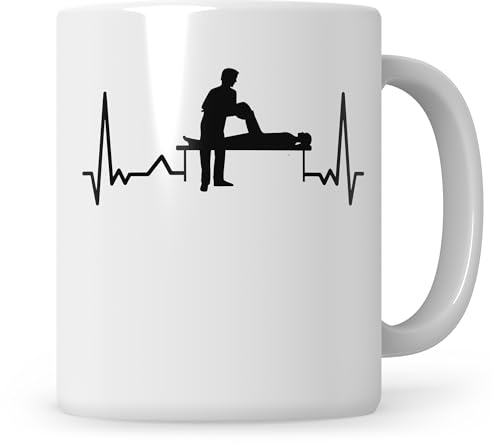 Sweetify Physio EKG Tasse, Physiotherapeut Kaffeebecher lustige Kaffeetasse für Physiotherapeuten