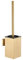 Toilet Brush and Holder Set Wall Mount or Freestanding KWQKEM Modern Toilet Bowl Cleaners Brush and Holder with Lid 304 Stainless Steel (Brushed Gold)