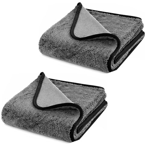 Mxlfdc Bathroom Drying Cloth, 2Pack Large Bathroom Cleaning Cloth(40x60cm), Microfibre Cleaning Cloth for Removing Water in Shower and Bathroom, Say Goodbye to Streaks Stains Limescale Deposits