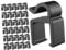 VICASKY 40pcs Mic Stand Arm Clip Phone Bracket Cable Clip Universal Microphone Cable Fixing Holder