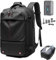 PGSLPH Airbag Rucksack Vakuum, Vakuum Rucksack, Rucksack Mit Vakuumsystem, Backpacker Rucksack, 60l Expandable Backpack With Vacuum Compression (Black+Pump)