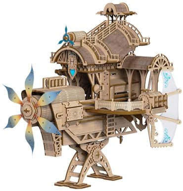 ToyGhillied 3D Holz Star Domain Speed Kreuzer Modell Ⅱ Puzzle Kits für Erwachsene, DIY Handcrafted Creative Flyship Assembly Kit, Erwachsene (266 Teile)