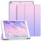 Fintie Hülle für iPad 9. Generation 2021/8. Gen 2020/7. Gen 2019 10.2 Zoll - Superleicht Soft TPU Rückseite Abdeckung Schutzhülle mit eingebautem Pencil Halter, Auto Sleep/Wake, Fantacy Ombre