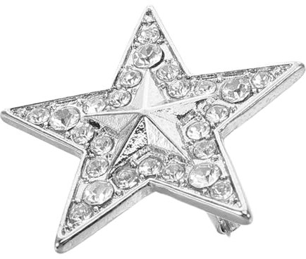 COLLBATH Legierung Stern Fünfzackigen Brosche Vintage Star Revers Pin Brosche Für Kleidung