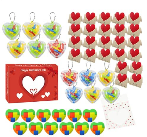 Valentinstag Countdown Kalender Romantischer Valentinstag Valentinstag Herzförmige Karten Valentinstag Set Countdown bis Valentinstag für Partner
