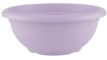 Vivaio di Castelletto Vaso Genova in materiale sintetico finitura satinata colore Lilla per piante e fiori ciotola ø30 cm di alta qualità con fori da interno ed esterno