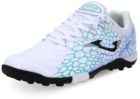 Joma Maxima 2532 TF MAXS2532TF, Men Turf Football Trainers, White, 45 EU