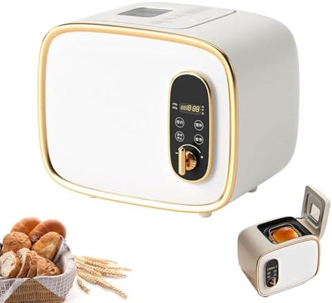 Automatic Bread Machine 13 in 1 Smart Bread Maker with 15H Timer & Keep Warm Feature - 400W Visual Breadmaker for Home Kitchen