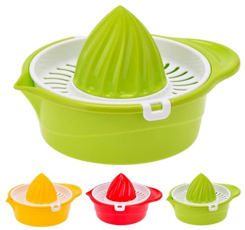 GEEZY Plastic Manual Juicer, 220ml Capacity – BPA Free, Dishwasher Safe, Lightweight with Spout & Handle – Great Kitchen Essential Hand Squeezer for Lemons, Limes, Oranges & Daily Citrus Juicing