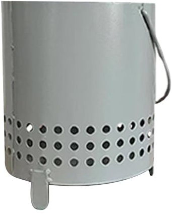 Brasero de mesa sin humo - Chimenea portátil de cerámica y hormigón, traqueteo para camping, mini chimenea de leña con tapa | Chimenea de distribución para ambientes internos, brasero