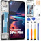 ARSSLY - Pantalla LCD para Realme 9 Pro Plus LCD Display para Realme 9 Pro + RMX3392 RMX3393 Pantalla de repuesto de pantalla táctil digitalizador Full Assembly con Reparación Kit, negro con marco