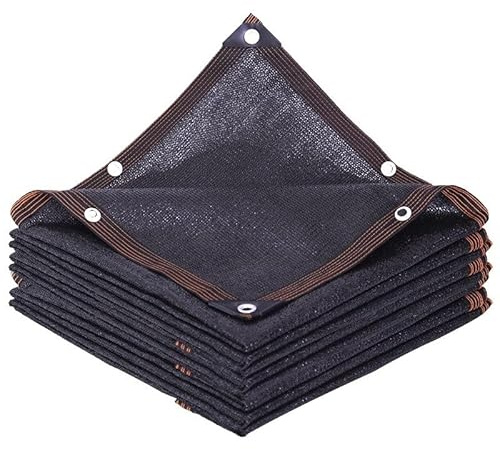 Rete di protezione antigrandine per giardino, 80% resistente ai raggi UV, copertura per serre per piante, 10 x 45 m, colore: nero