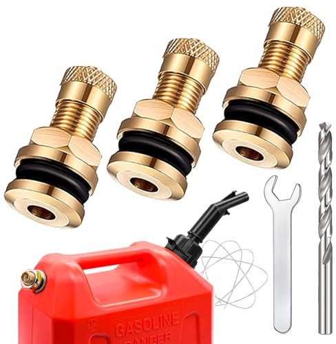 Fuel Gas Can Vent Caps, 3 Pack Upgrade Fuel Gas Can Vent Kit, used for all Fuel Tank Water Jug Enhances Flow for Faster Refills.