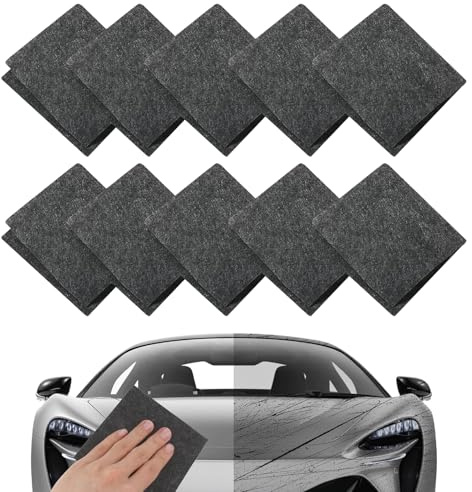 SJDOFU Nano Sparkle Tuch Auto Kratzer Original 10 * 20 cm | 10 Stück Nano Kratzerentferner Tücher, Nanomagic Tuch Car Scratch Remover für Auto Kratzer Entfernen Reparatur