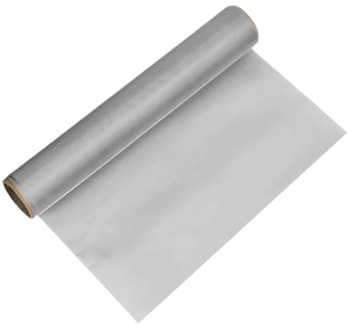 HXOOXH Stainless Steel Wire Mesh Roll,Metal Fine Mesh Wire Sheet,Hardware Cloth,100cm×30cm (80 mesh)