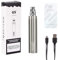 E-Cigarettes Rechargeable Battery Kit Discoball Authentic GS Ego Bottom Charging with USB Cable, 510 Thread Vape Pen Battery Mod, No Nicotine (Steel, 2200mAh)
