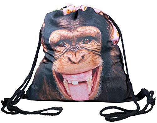 cosey - Turnbeutel mit Allover-Print - AFFE