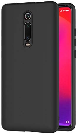 AICEK Compatible Xiaomi Mi 9T Hülle, Schwarz Silikon Schutzhülle für Xiaomi Mi 9T Case TPU Bumper Xiaomi 9T Handyhülle (6,39 Zoll)